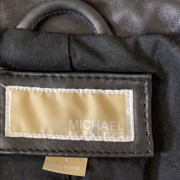 Authentic Michael Kors Leather Jacket - Picture 3 of 5